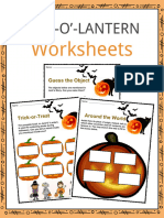 Sample Jack O Lantern Worksheets