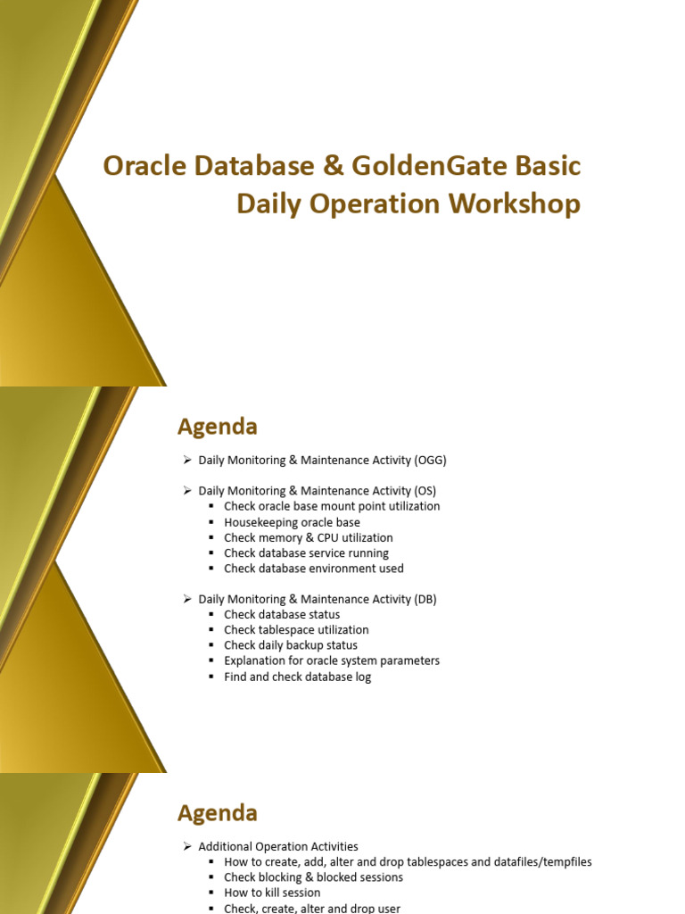 Workshop DBA Operation 2023 | PDF | Databases | Computer Data
