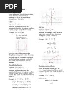 Topic Summary of Loci of Complex Numbers