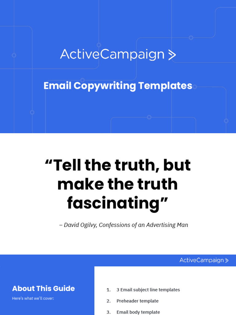 Email Copywriting Templates PDF