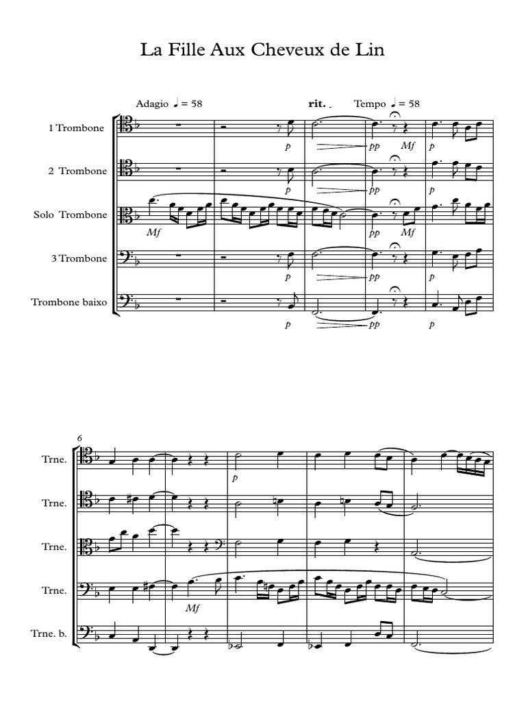 La file aux de lin 6 partitura completa pdf