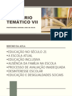 Slide Seminário Temático Femaf