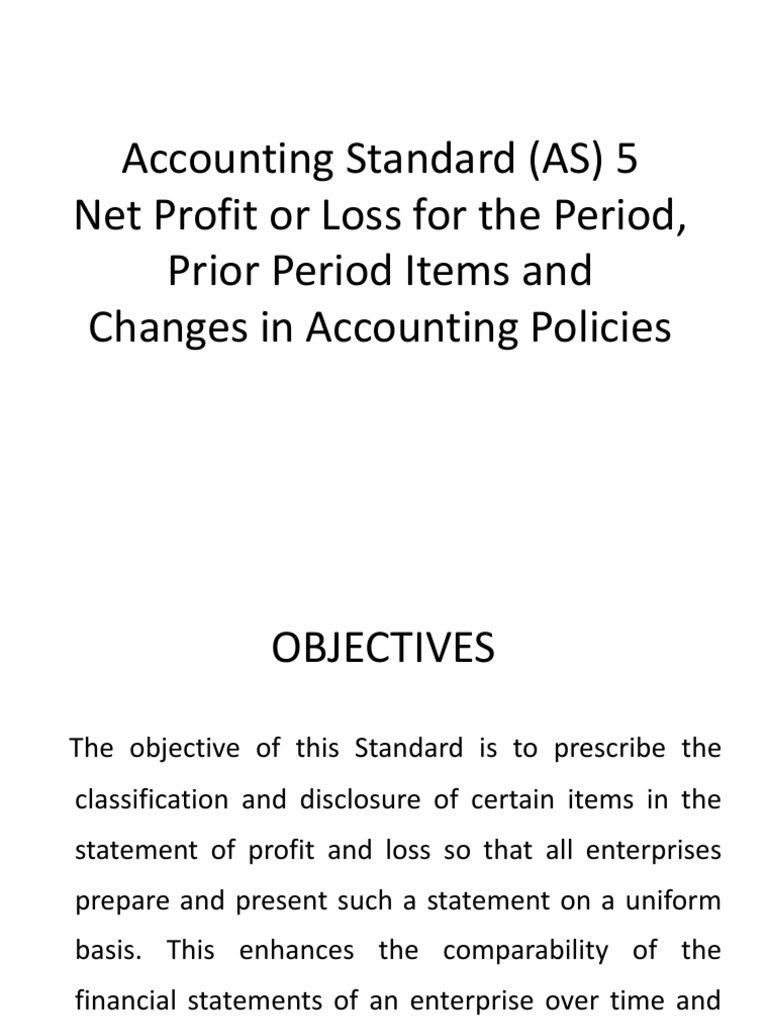 AS 5: Prior Period Items Disclosure | PDF | Income Statement ...