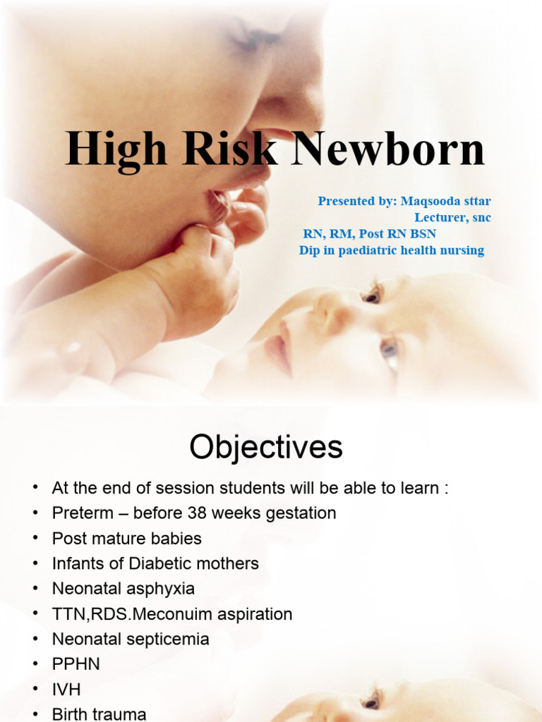 6.1 High Risk New Born-1 | PDF | Preterm Birth | Childbirth