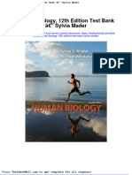 Human Biology 12th Edition Test Bank Sylvia Mader