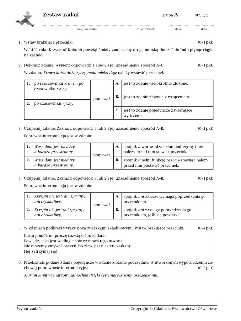 Zadania | PDF