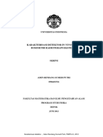 Karakterisasi Detektor in Vivo Untuk Dosimetri Radioterapi Eksterna