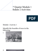 TLE 2nd Quarter Module 1 and Module 2 Activities