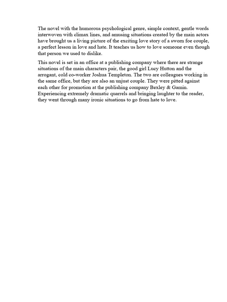 The hating game pdf
