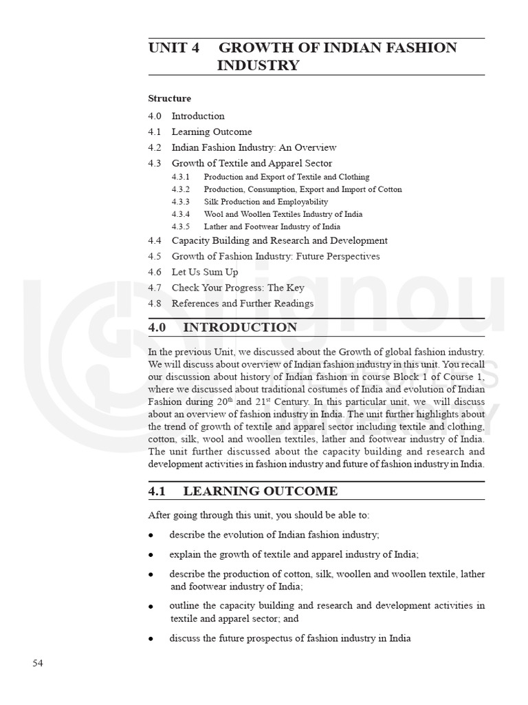 Growth of Indian Fashion Industry | PDF | Textiles | Clothing Industry