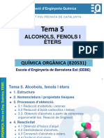 Tema 5 Alcohols Fenols Eters EEBE PROVISIO