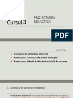 Cursul 3 - Proiectarea Didactică