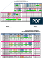 Jadwal Pelajaran SMSTR I Dan II 2021-2022