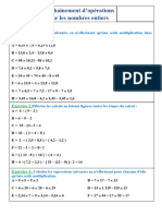 Les Operations Sur Les Nombres Decimaux Serie Dexercices N1 Word