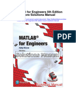 Matlab For Engineers 5th Edition Moore Solutions Manual