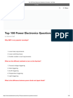 Top 100 Power Electronics Questions & Answers - Inst Tools