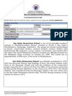 San Isidro Elementary School FORM SSC.1 School Sports Club Registration Form v1