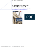 Individual Taxation 2013 Pratt 7th Edition Solutions Manual