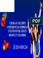 Charlas Talleres Conferencias Empresas Evento Fin de Año en Bogotá y Colombia