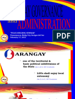Barangay Governance & Administration