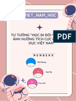 Lý do chọn đề tài -Tầm quan trọng của tư tưởng "học đi đôi với hành" đối với nền giáo dục Việt Nam -Thông tin cơ bản về vấn đề -Giới thiệu giả thuyết -Quá trình nghiên cứu và phương pháp nghiên cứu