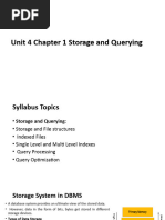 Unit 4 Chapter 1 Storage and Querying