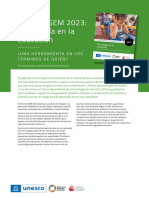 Informe Unesco Tecnologia en Educacion