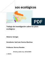 Trabajo de Investigación Sobre Los Pisos Ecológicos