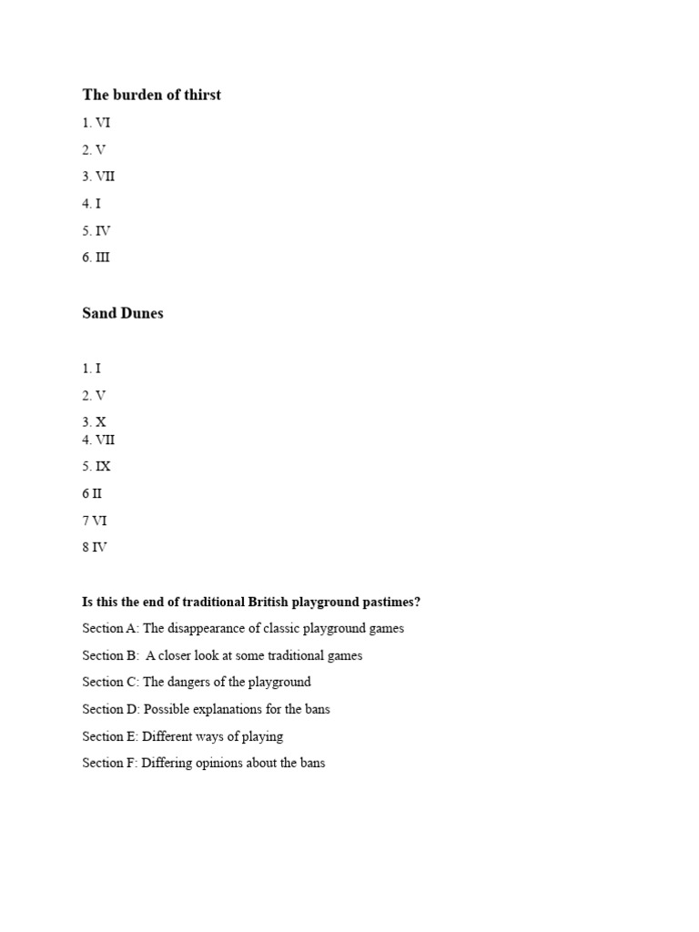 The Burden of Thirst | PDF