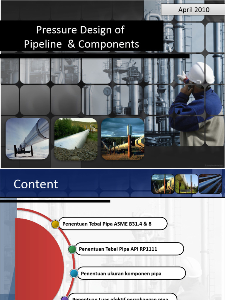 Pipeline Pressure Design Guide | PDF | Pipe (Fluid Conveyance ...