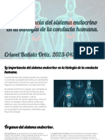 Importancia Del Sistema Endocrino en La Conducta Humana.