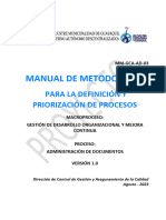 2023 08 Manual de Metodologia para La Definicion y Priorizacion de Proceso