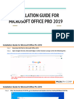 Installation Guide For Microsoft Office Pro 2019