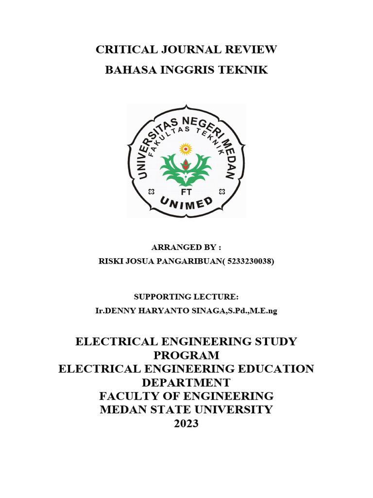 CRITICAL JOURNAL REVIEW Riski | PDF | Electronic Engineering ...