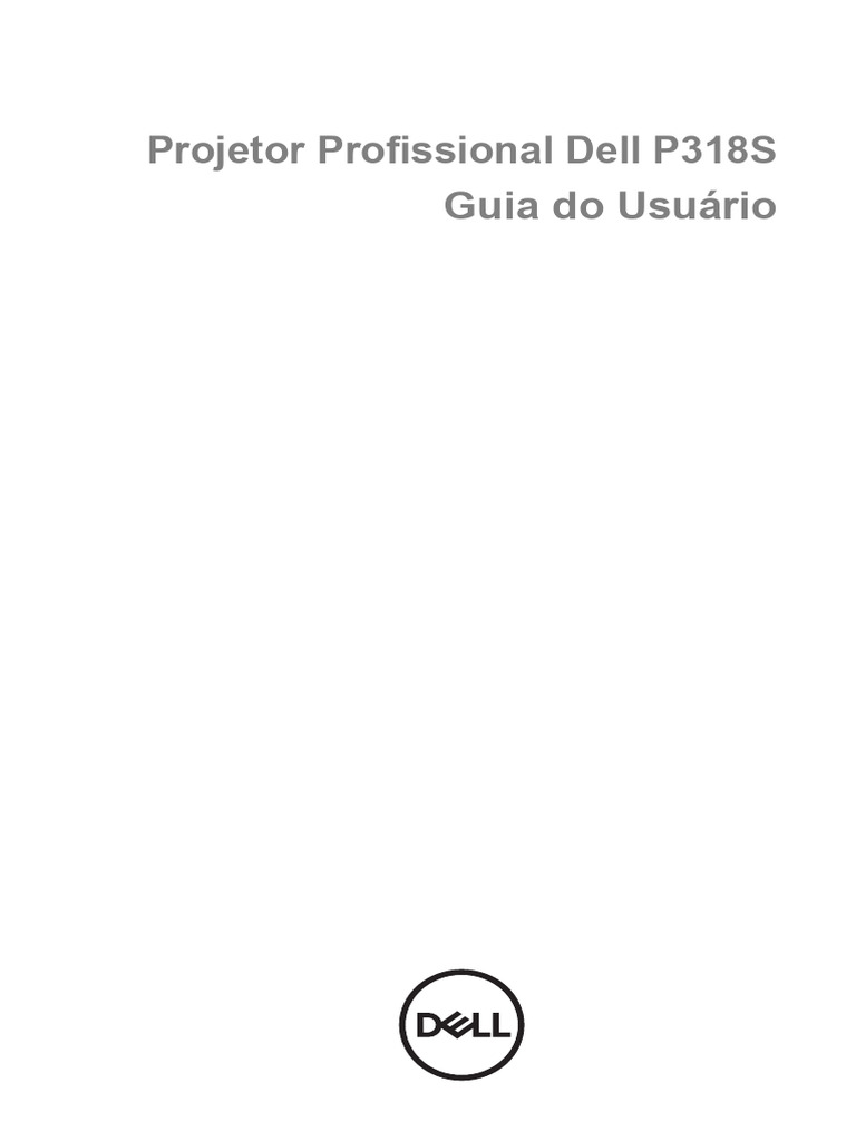 Manual Projetor Dell p318s | PDF | Marca comercial | Informática