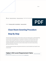 Clean Room Gowning Procedure Step by Step