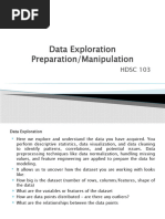 Data Exploration Preparation