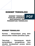 Pertemuan 1 Pengertian Konsep Teknologi, Evolusi Dan Teknologi