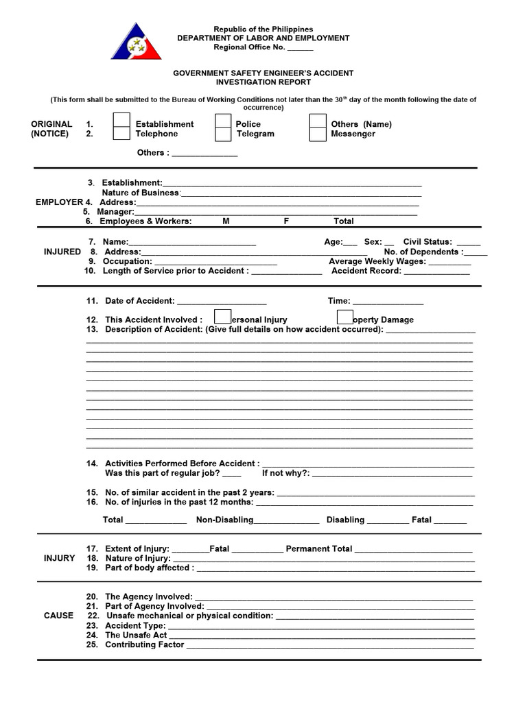 Work ALERT Form IP 6a 1 PDF Employment Occupational Safety And Health