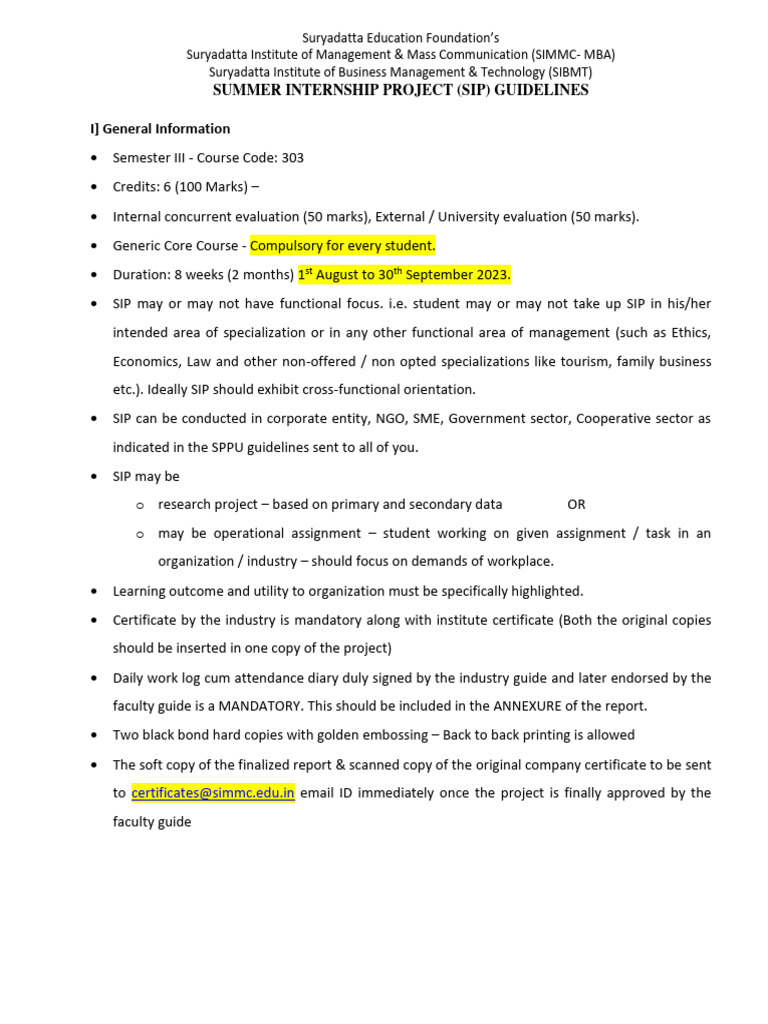Summer Internship Project Guidelines | PDF | Methodology | Statistics
