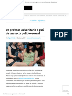 De Profesor Universitario A Gurú de Una Secta Político-Sexual - EducaSectas