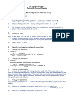 Thermal Physics Tutorial Solution 2012 (Students Copy)