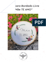 Risco Mãe Te Amo Bee Bordados