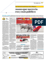 El Comercio (Lima-Peru) Lunes 30 Oct 2023 (Pag A21) Toros