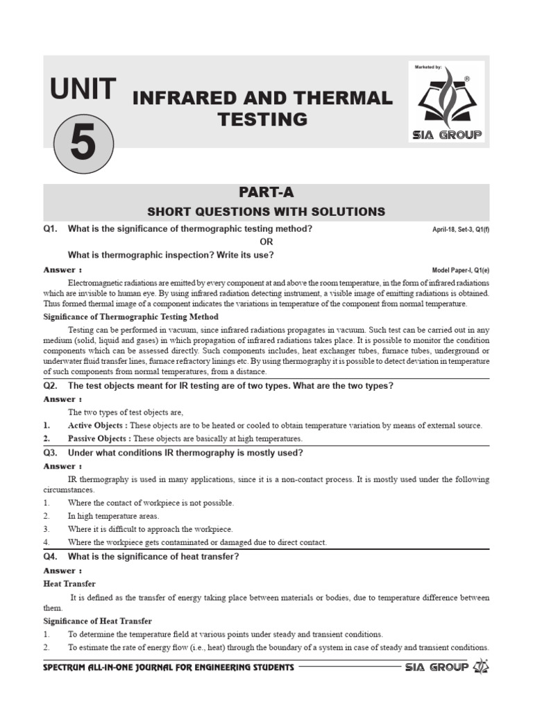 Infrared and Thermal Testing Overview | PDF | Thermography | Heat Transfer