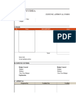 Expense Approval Form