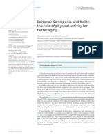 Editorial Sarcopenia and Frailty The Role of Physical Activity For Better Aging