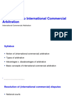 Kapitola 1 Introduction To International Commercial Arbitration