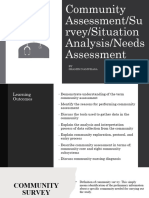 Community Assessment V