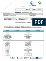 FI - AC.39 - Instrumento - de - Avaliacao - Les Nouvelles Technologies - Vocabulaire